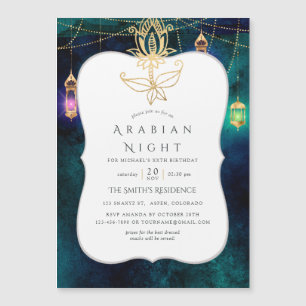 Arabische Nacht Thaise Partij Magnetische Uitnodiging