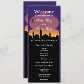 Arabische Nachten Huwelijksprogramma Programma Programmakaart (Voorkant / Achterkant)