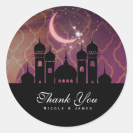 Arabische Nachten Marokkaans Midden-Oosten Feest Ronde Sticker