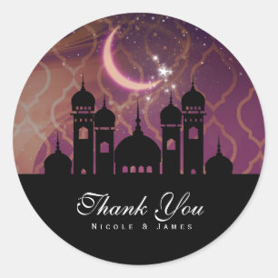 Arabische Nachten Marokkaans Midden-Oosten Feest Ronde Sticker