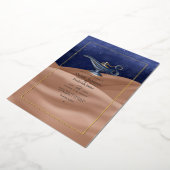 Arabische nachten thema bruiloft folie uitnodiging (Gedraaid)