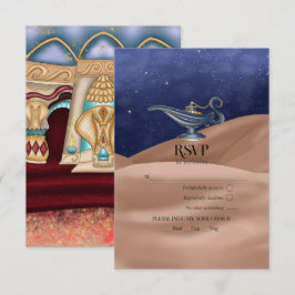 Arabische Nachten Thema Feest RSVP Kaartje