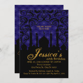 Arabische Nachten, uitnodigingen 40e verjaardag (Voorkant / Achterkant)