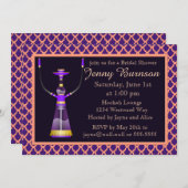 Arabische Nights Hookah Bridal Shower Kaart (Voorkant / Achterkant)