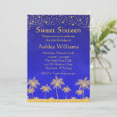 Arabische Nights Sweet 16 Birthday Party Kaart (Staand voorkant)