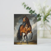 Arabische paard briefkaart (Staand voorkant)