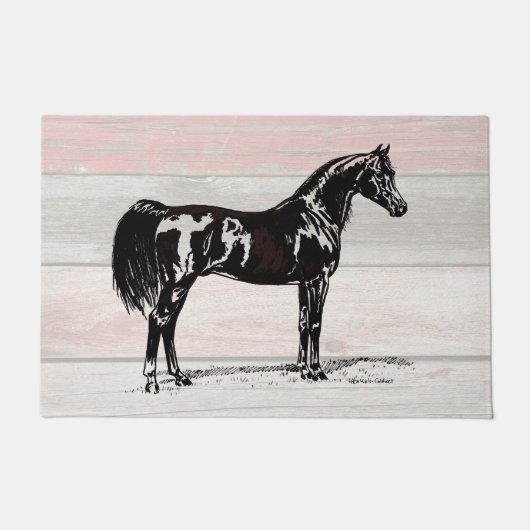 Arabische Paard Deur Mat (Voorkant)
