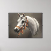 Arabische paard fijnkunst canvas afdruk (Voorkant)