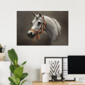 Arabische paard fijnkunst poster (Thuiskantoor)