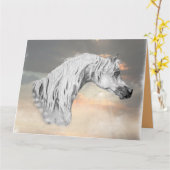 Arabische Paard Kaart (Gele Bloem)