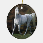 Arabische paarden aan het rijden 1 keramisch ornament (Links)