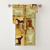 Arabische paarden - collage Bad Handdoek (Insitu)