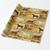  Arabische paarden - collage Cadeaupapier (Uitgerold)