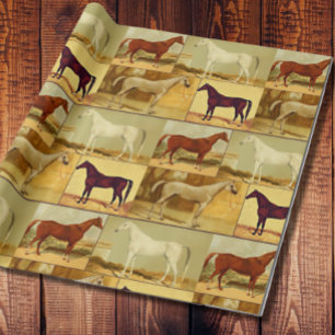 Arabische paarden - collage Cadeaupapier