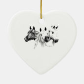 Arabische paarden keramisch ornament (Achterkant)
