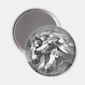Arabische paarden magneet (Voorkant / Achterkant)