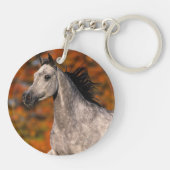 Arabische paarden: najaar 1 sleutelhanger (Achterkant)