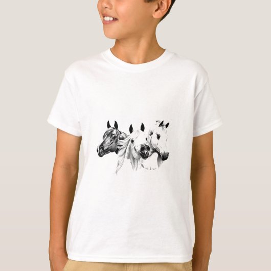 Arabische paarden t-shirt (Voorkant)