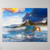 Arabische paarden van Stellar-eiland #2 Poster (Voorkant)