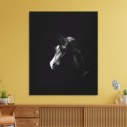 Arabische paardenkunst canvas afdruk (Insitu (Woonkamer))
