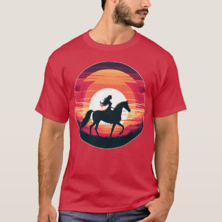 Arabische Paardenmeisje jongen T-shirt