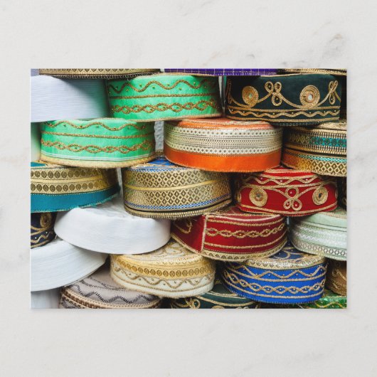 Arabische petten op de markt briefkaart (Voorkant)