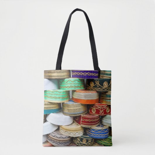 Arabische petten op de markt tote bag (Voorkant)