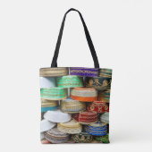 Arabische petten op de markt tote bag (Achterkant)