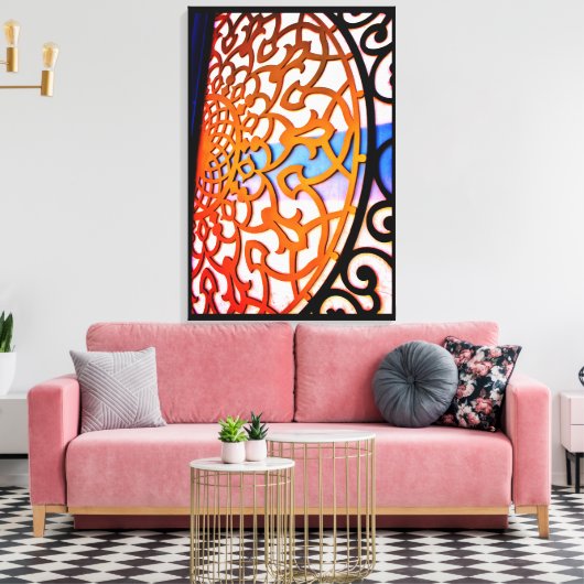 Arabische poort canvas afdruk (Insitu (Woonkamer))