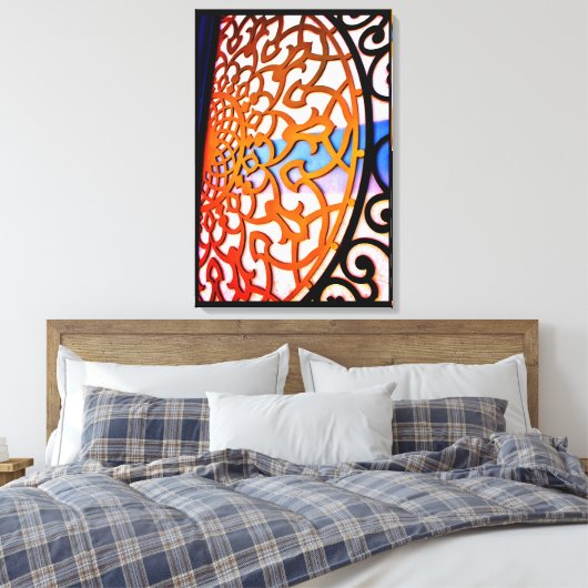 Arabische poort canvas afdruk (Insitu (Slaapkamer))