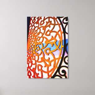 Arabische poort canvas afdruk