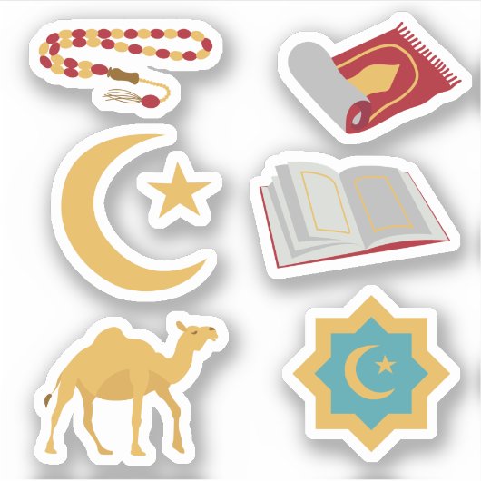Arabische Ramadan Eid Muslim Holiday Islamitische  Sticker (Voorkant)