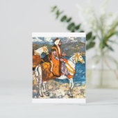 arabische ruiter briefkaart (Staand voorkant)