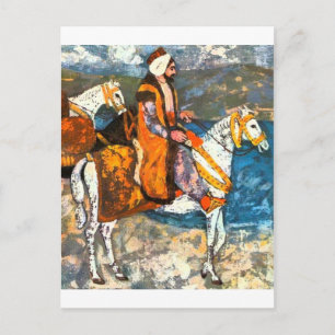 arabische ruiter briefkaart