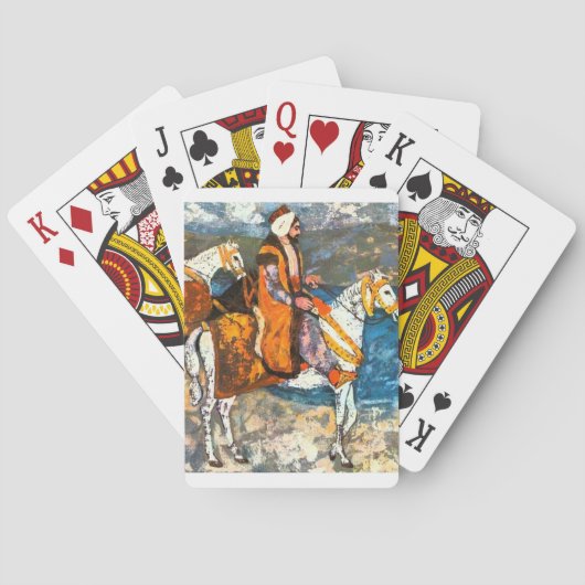 Arabische Ruiter Pokerkaarten (Achterkant)