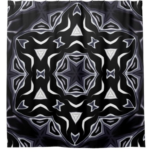 Arabische sierbloem, Aziatisch Douchegordijn (Voorkant)