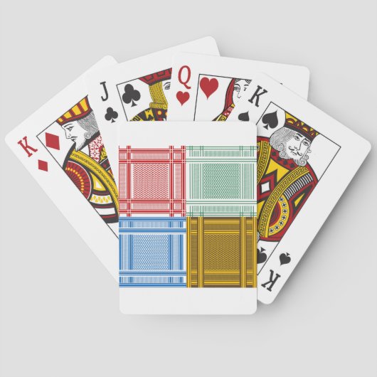 Arabische sjemagh sjaals speelkaarten (Achterkant)