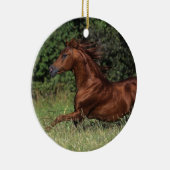 Arabische Stallion in de gras Keramisch Ornament (Rechts)