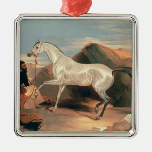 Arabische Stallion Metalen Ornament (Voorkant)