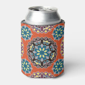 Arabische tegel, patchwork patroon. blikjeskoeler (Blikje Voorkant)