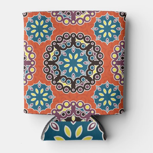 Arabische tegel, patchwork patroon. blikjeskoeler (Voorkant)