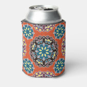 Arabische tegel, patchwork patroon. blikjeskoeler (Blikje Achterkant)