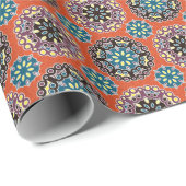 Arabische tegel,  patchwork patroon. cadeaupapier (Rol Hoek)