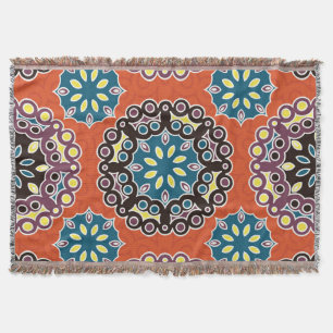 Arabische tegel, patchwork patroon. deken
