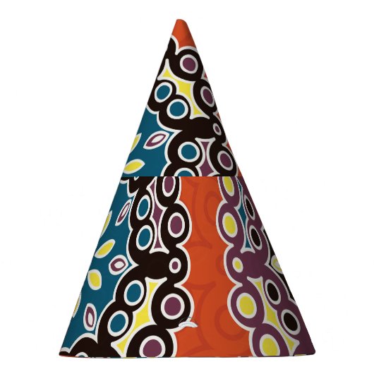 Arabische tegel, patchwork patroon. feesthoedjes (Rechts)