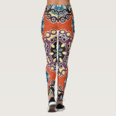 Arabische tegel,  patchwork patroon. leggings (Achterkant)