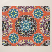Arabische tegel, patchwork patroon. sherpa deken (Voorkant (horizontaal))