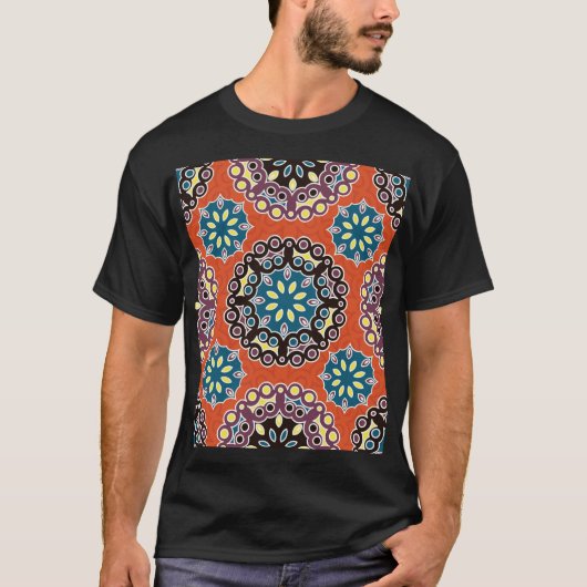 Arabische tegel,  patchwork patroon. t-shirt (Voorkant)
