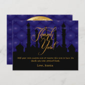 Arabische thema bedankkaarten briefkaart (Voorkant / Achterkant)