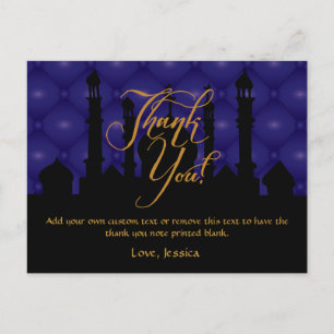 Arabische thema bedankkaarten briefkaart